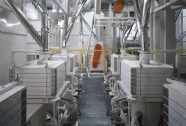 シフターで篩い製品として調整