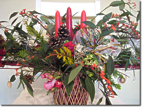フラワーアレンジメント(2007年クリスマス用）