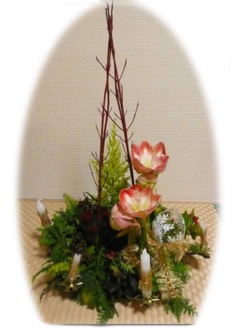 フラワーアレンジメント(2009年クリスマスアレンジメント)