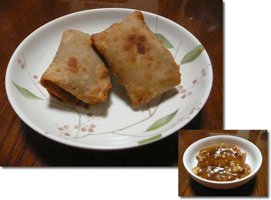 そば粉春巻き写真